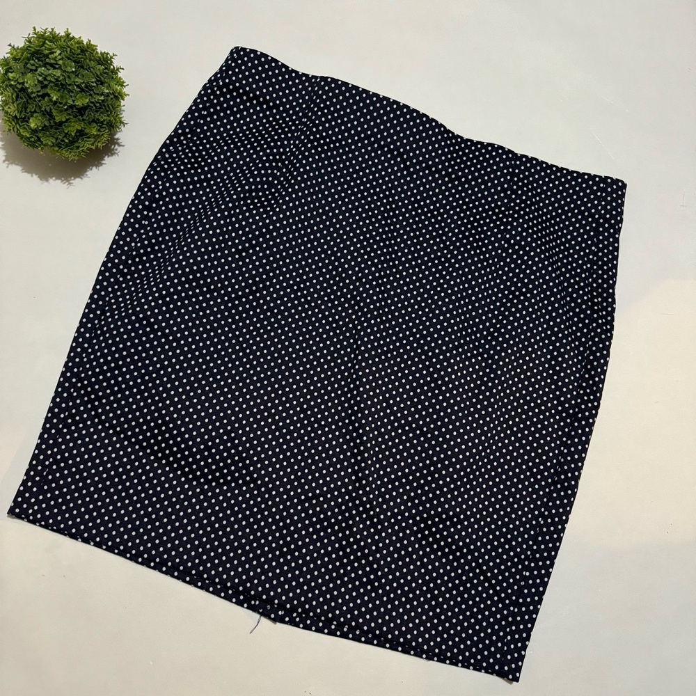 Lane Bryant Blue Polka Dot Classic Office Pencil Skirt Women’s Plus Size 26